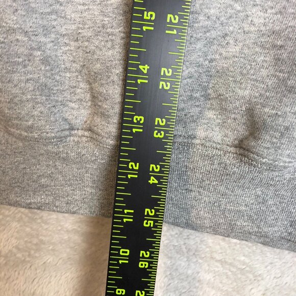 Carhartt Mens Hoodie Sweatshirt Large Pullover Drawstring Cozy Fleece Gray Flaw - Picture 6 of 15